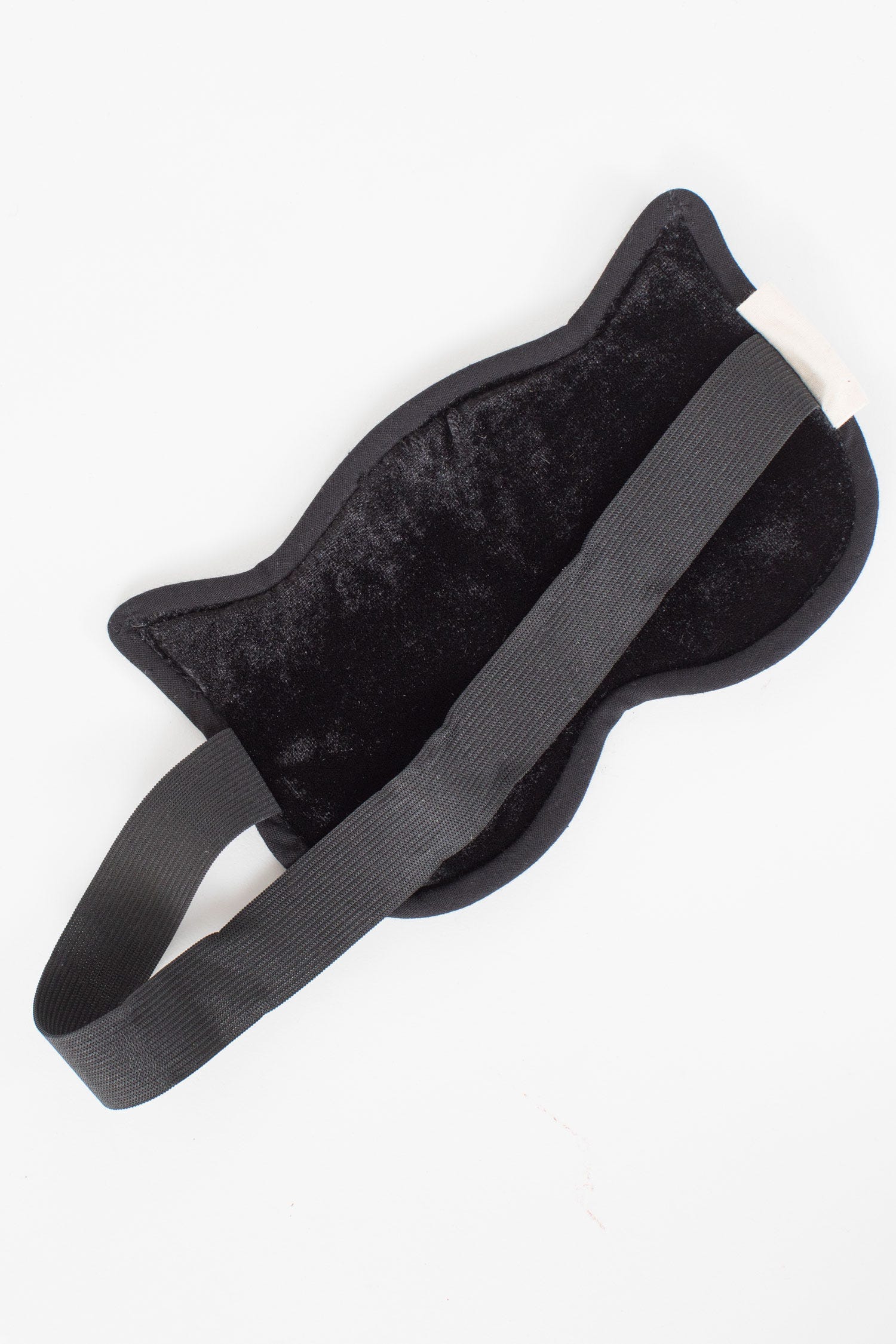 Sleep mask Cat Nap cotton/velvet 7Wx4 white/black