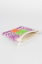 Coin purse cactus M/3 cotton 4x4 grn/prpl/orng