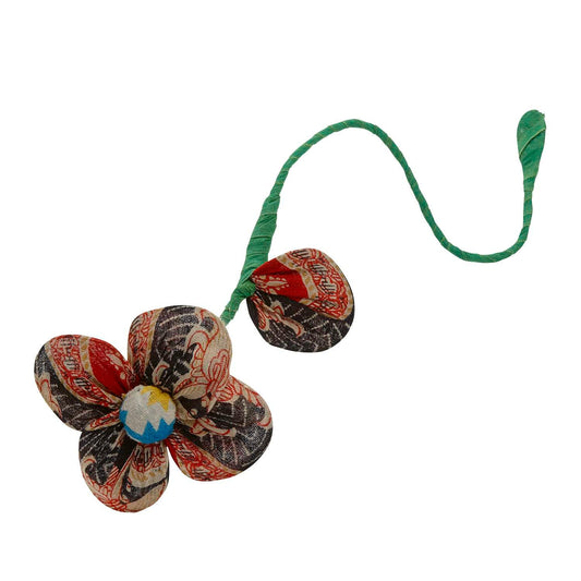 Recycled Sari Flower, Assorted