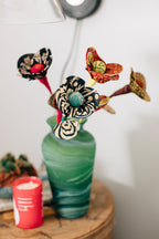 Recycled Sari Flower, Assorted