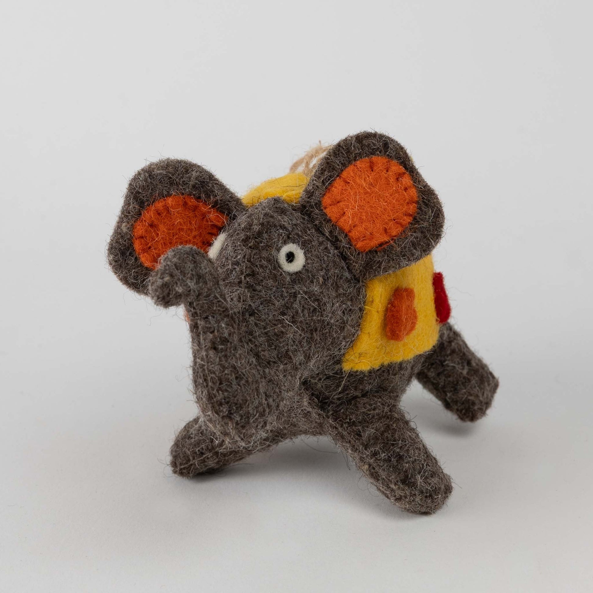 Lucky Felted Elephant Ornament - Default Title (6801090)
