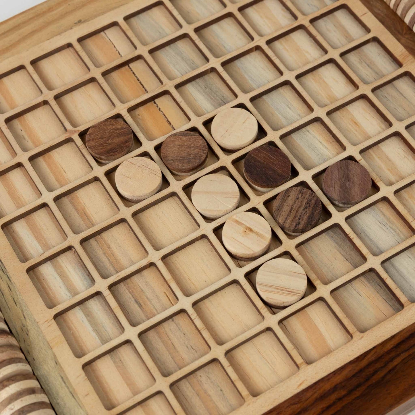 Handcarved Wood Reversi Game - Default Title (6801120)