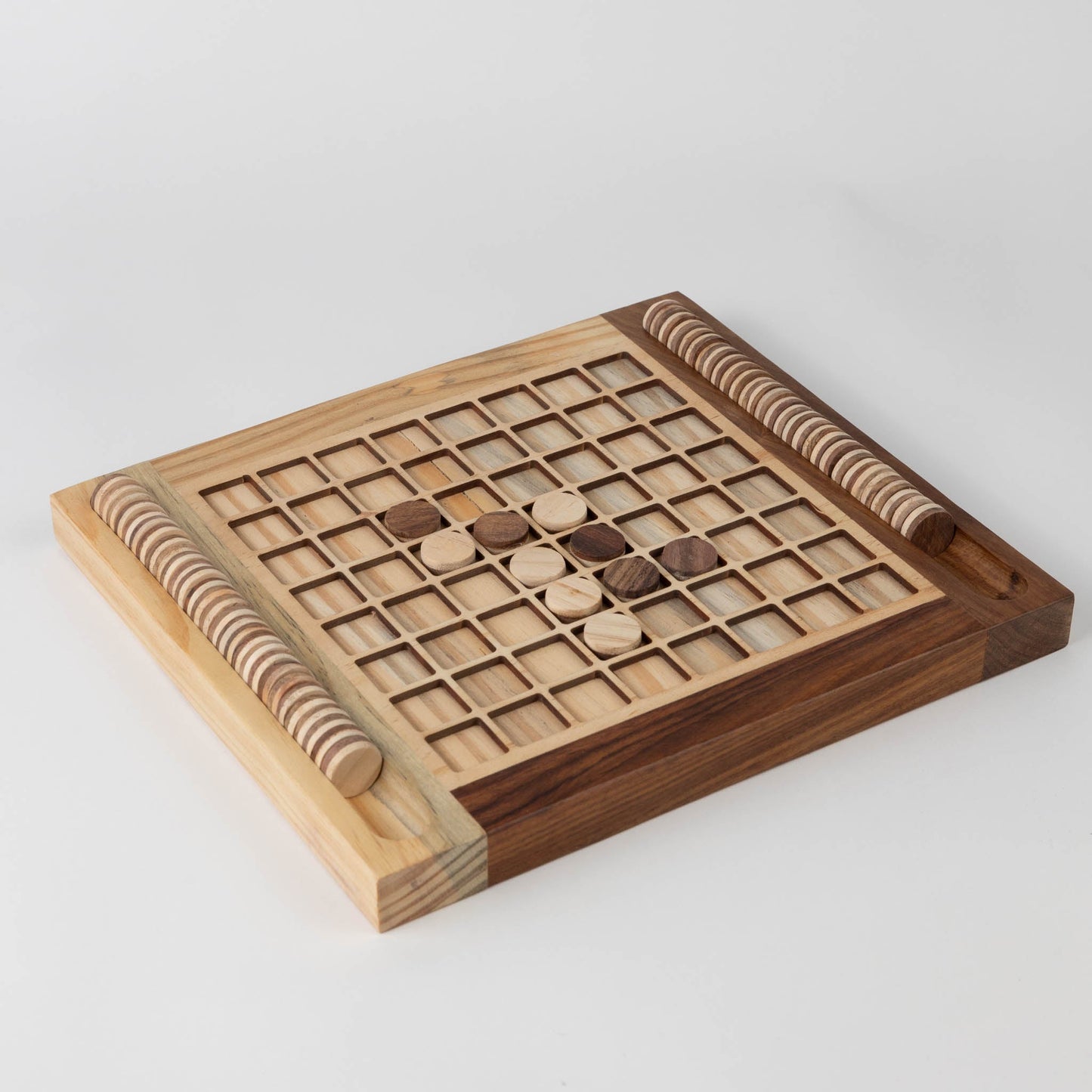 Handcarved Wood Reversi Game - Default Title (6801120)
