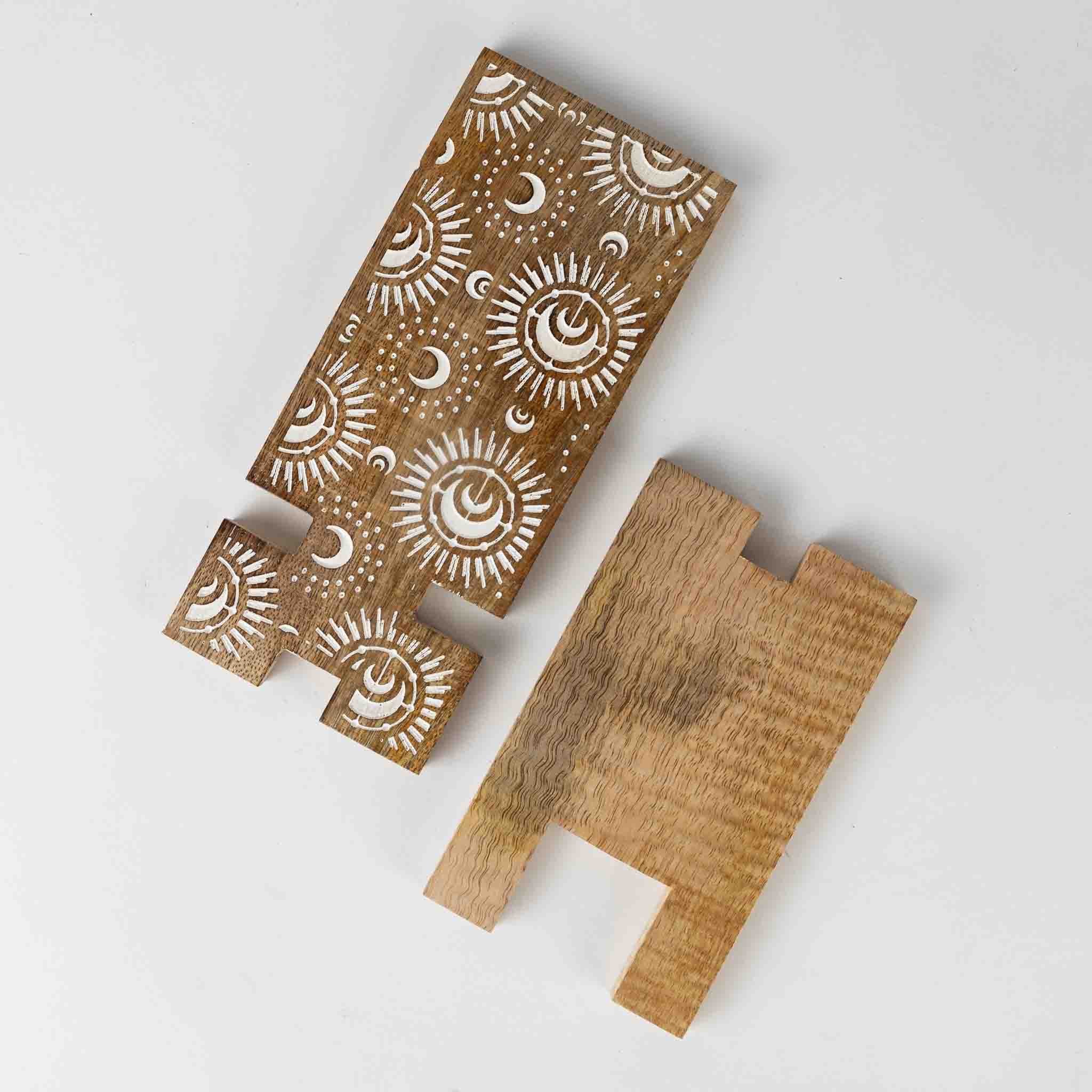 Vasai Mango Wood Phone Stand - Celestial - Default Title (6801220)