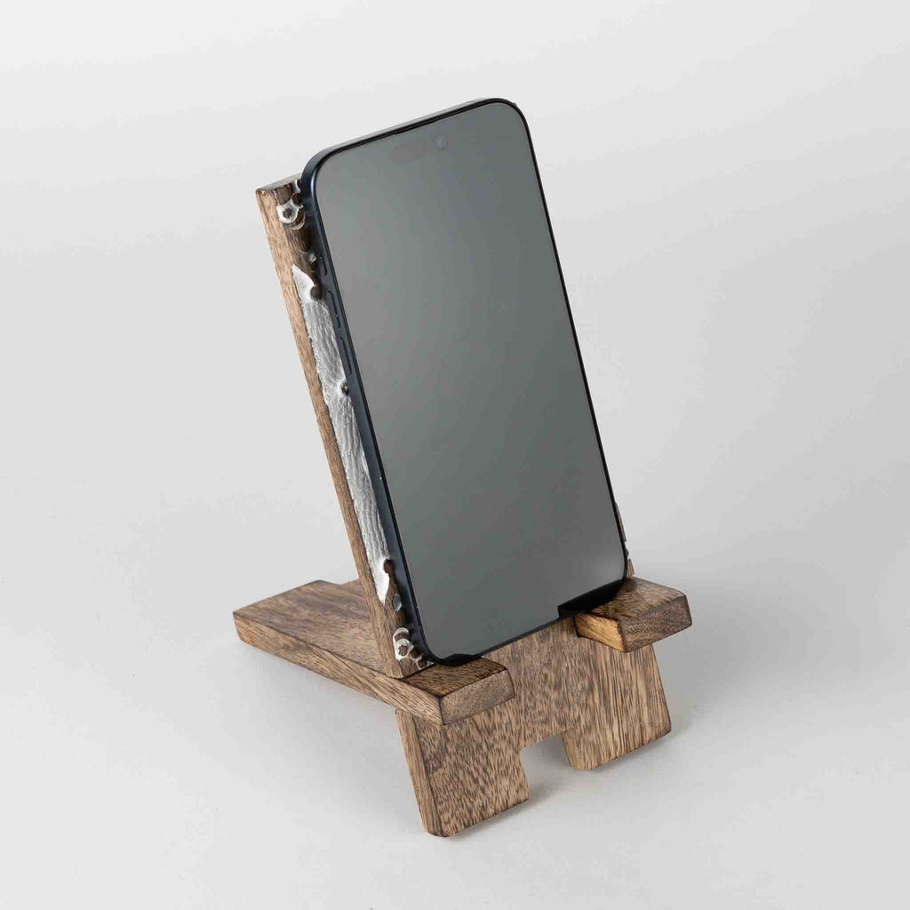 Vasai Mango Wood Phone Stand - Tree of Life - Default Title (6801230)