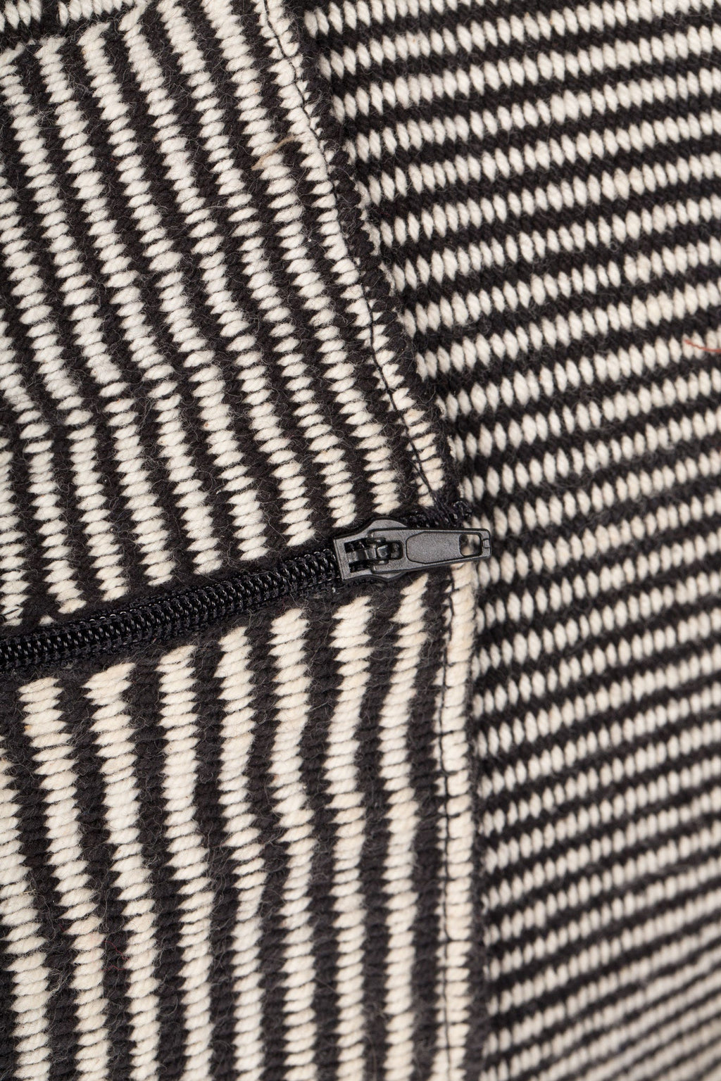 Bag tote w/pocket 14x11 blk/wht