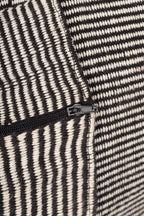 Bag tote w/pocket 14x11 blk/wht