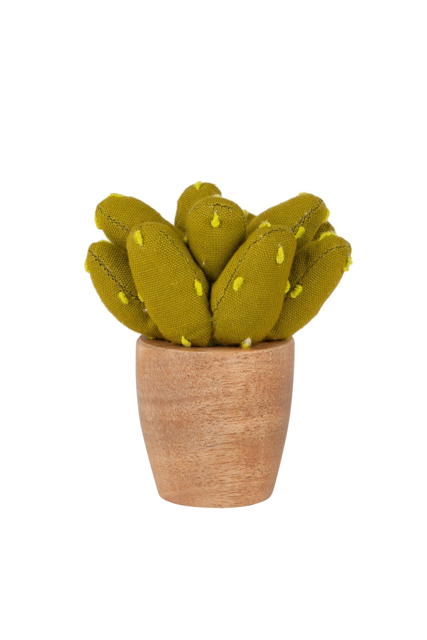 Statue cactus prickly pear M/3 cttn/wd 3H grn/nat