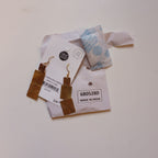 Earrings dangling trio square br/cppr 2.5L br/cppr