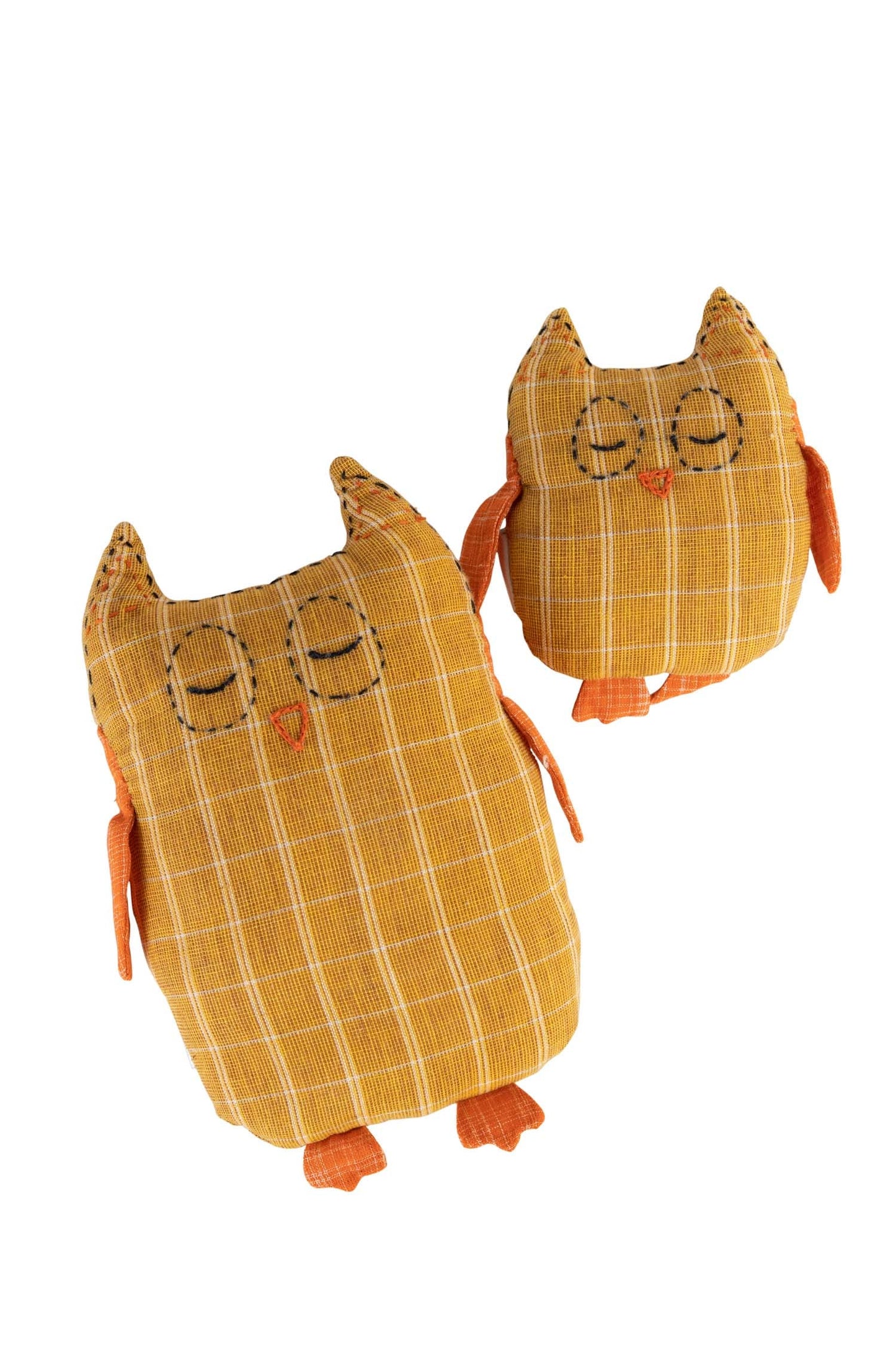 Owl pair pair Chillout Chums cttn 6H/4H yel/orng
