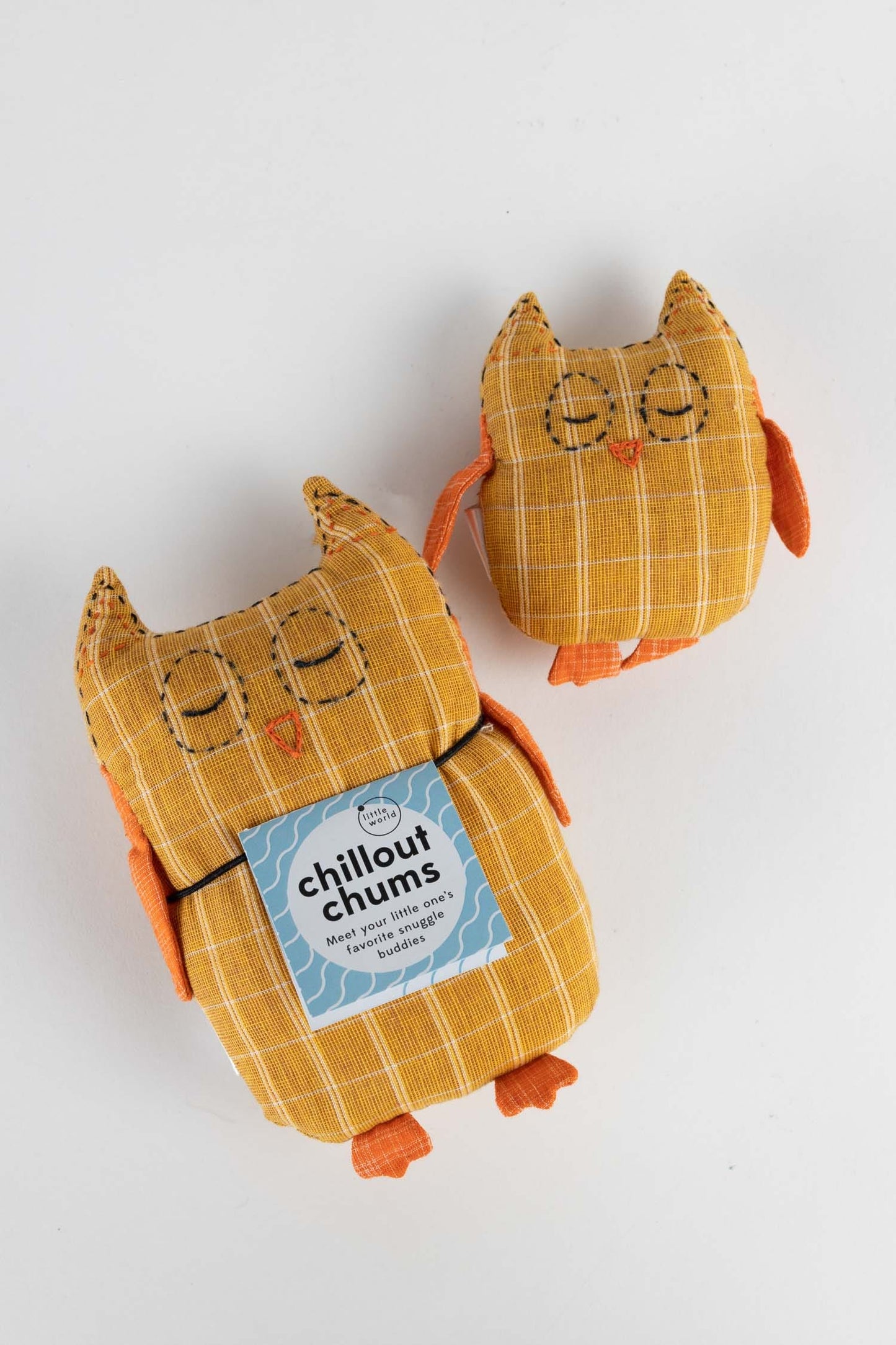 Owl pair pair Chillout Chums cttn 6H/4H yel/orng