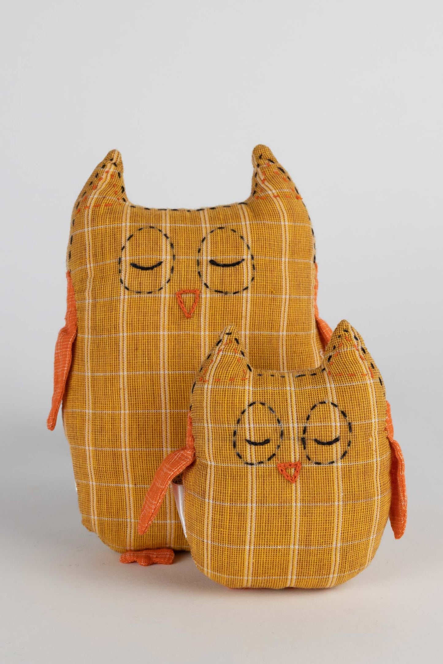 Owl pair pair Chillout Chums cttn 6H/4H yel/orng