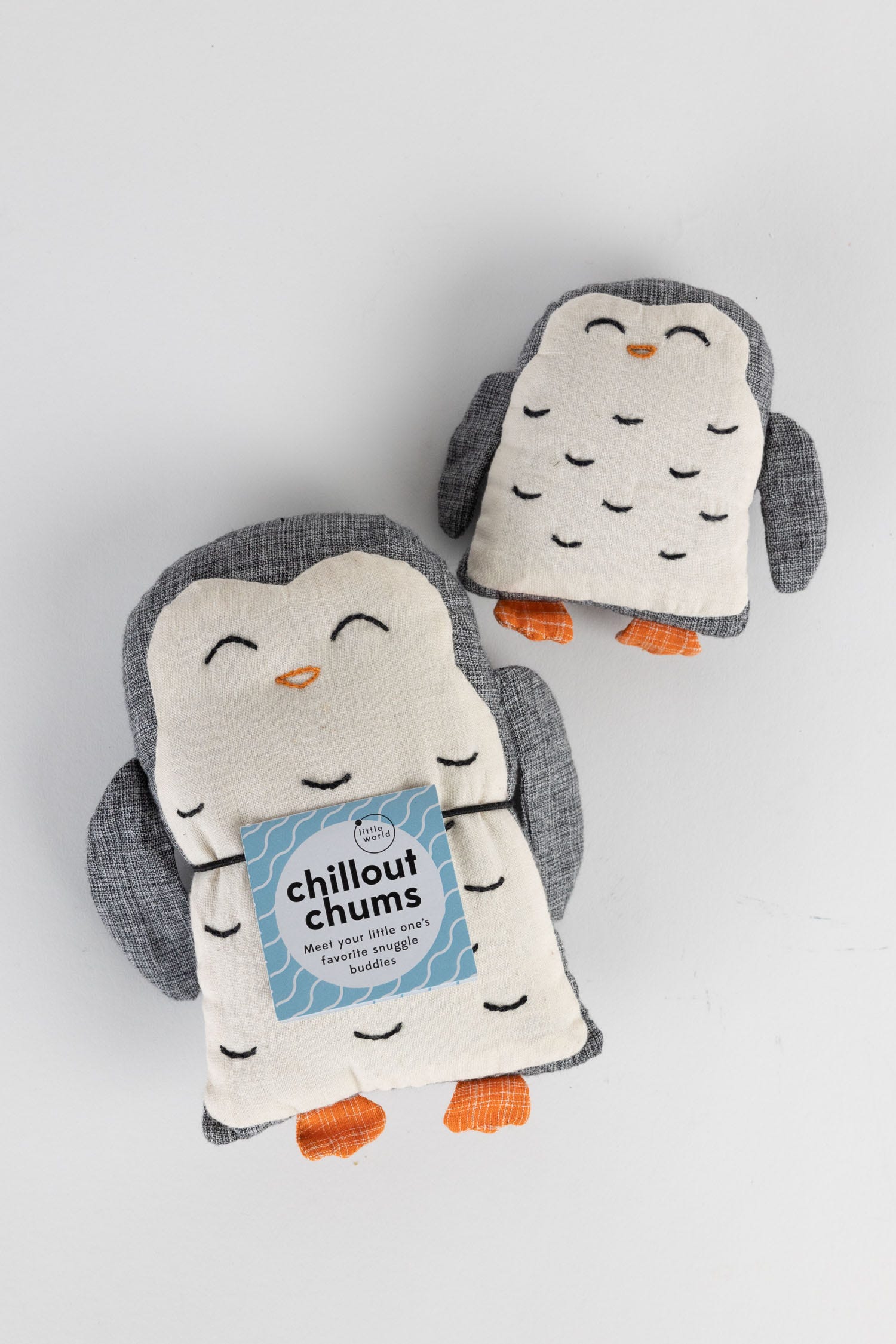 Penguin pair Chillout Chums cttn 6H/4H gray/white