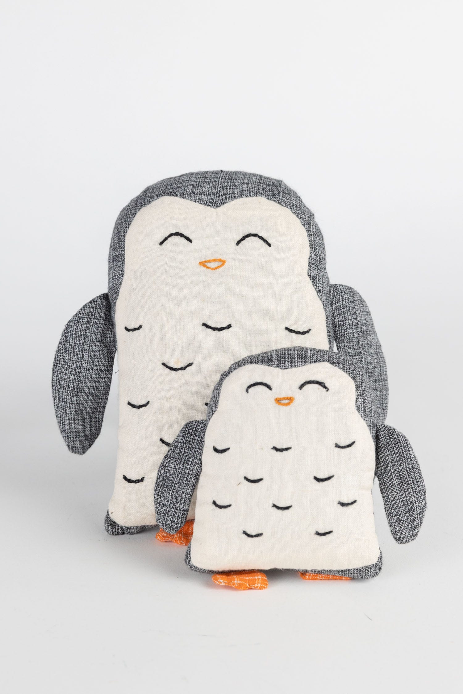 Penguin pair Chillout Chums cttn 6H/4H gray/white