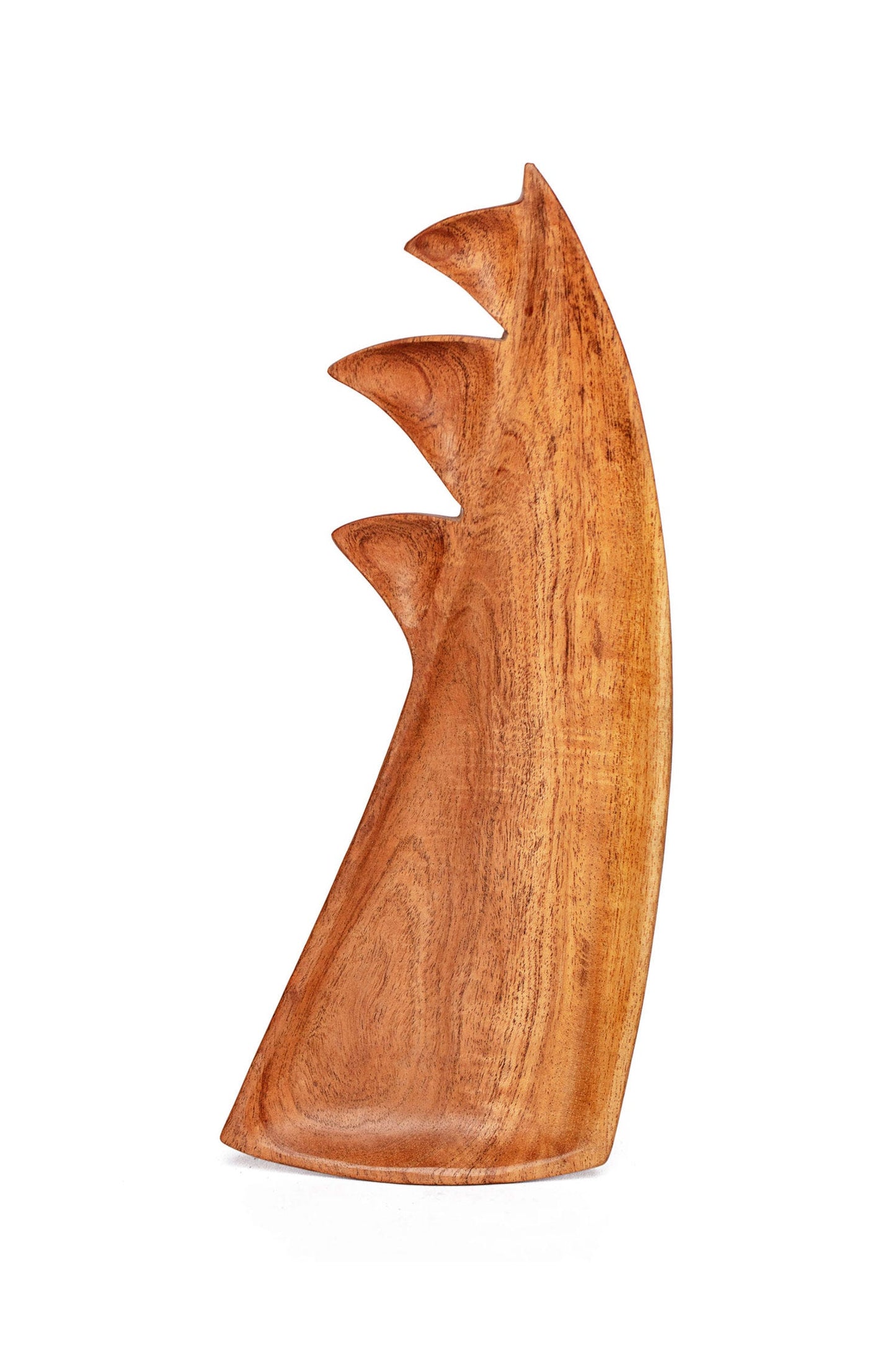 Plate STEGOSAURUS tail wood 11X4 nat ACCP