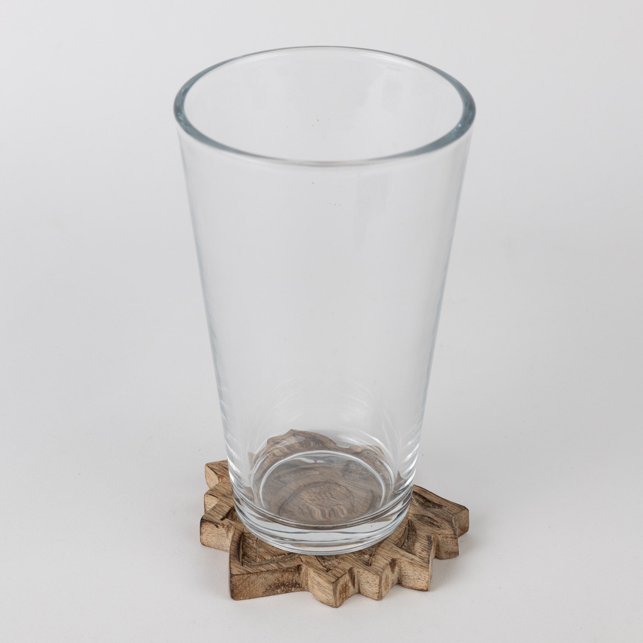 Coasters S/4 lotus blossom wood 4D natural
