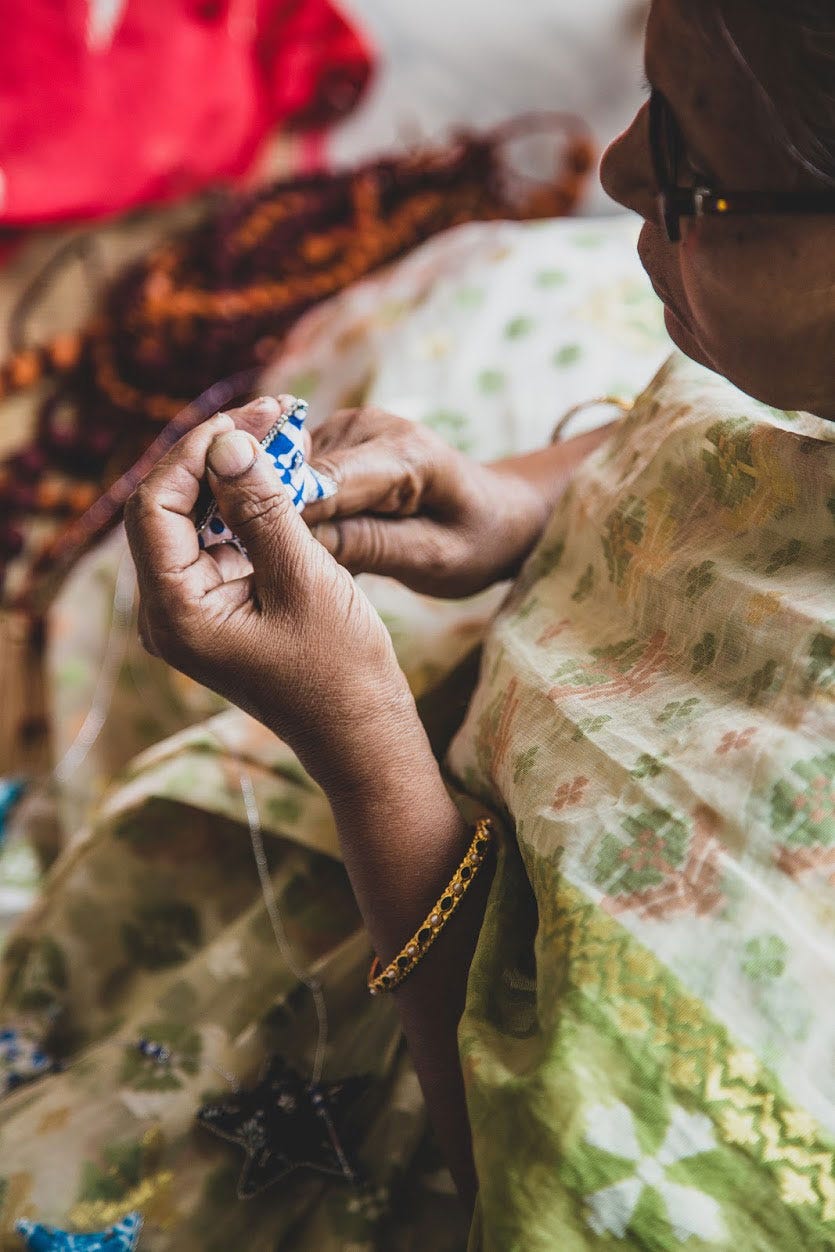 Garland stars stuffed 83L blu/wht/grn