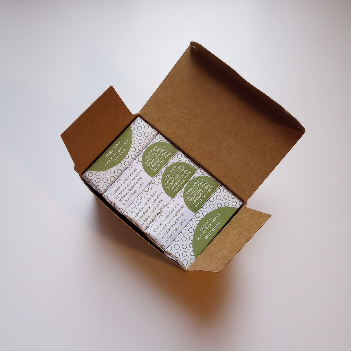 Shampoo bar M/5 green clay/rosemary 3.2oz grn/wht