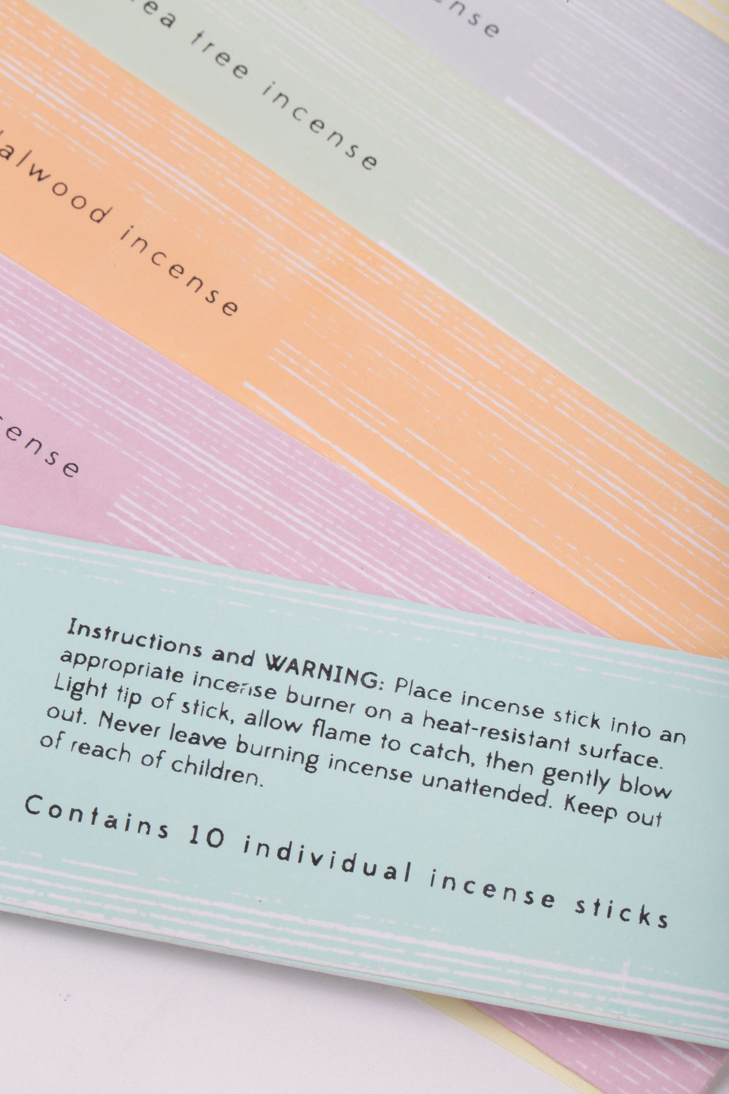 Incense sticks set/10 jasmine 8L light aqua