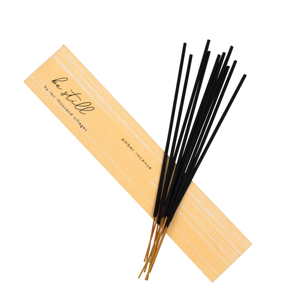 Incense sticks set/10 amber 8L gold