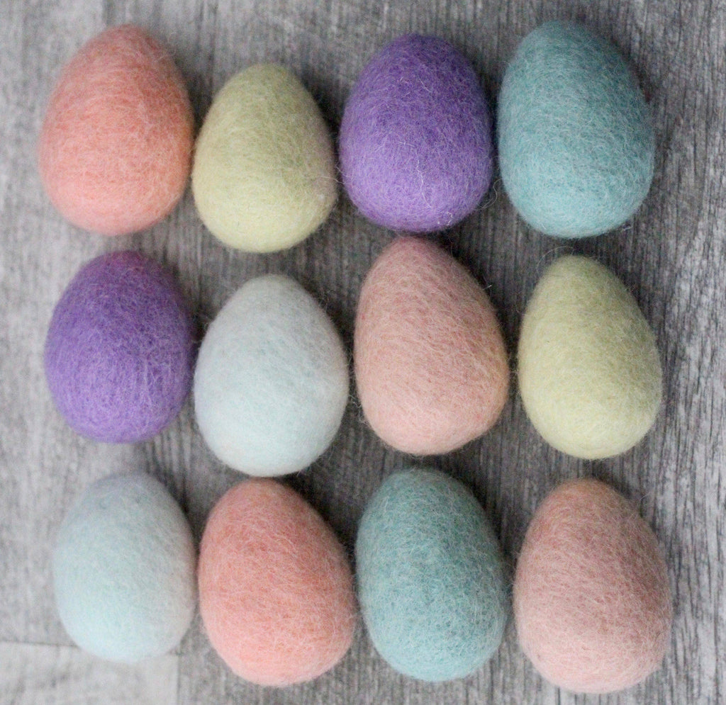 Felted Farm Fresh Eggs