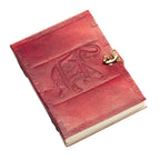 Journal eleph emb lthr/ppr 9x6