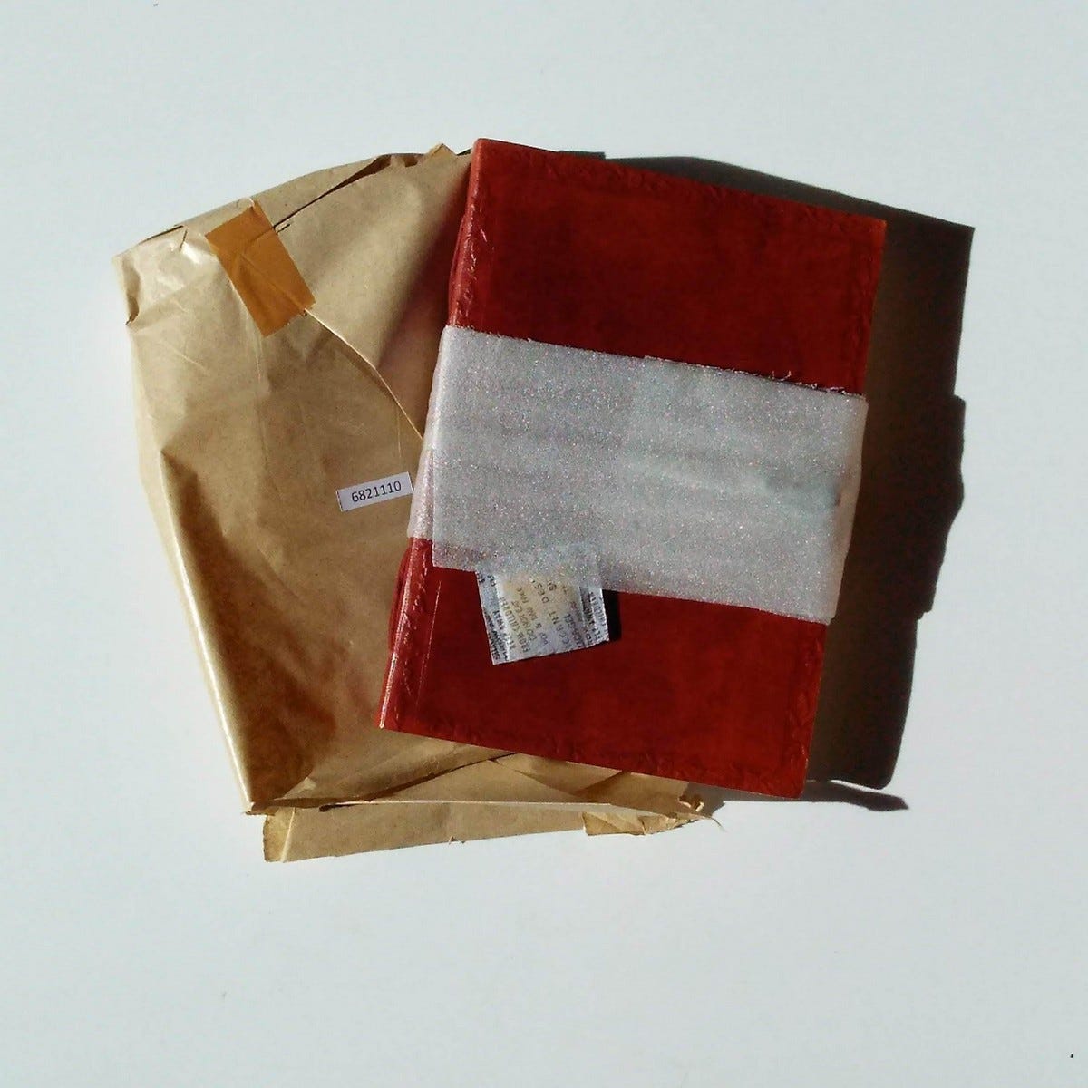 Journal eleph emb lthr/ppr 9x6