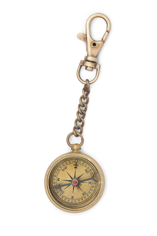 Compass w/chn mtl 1.25D gld clr