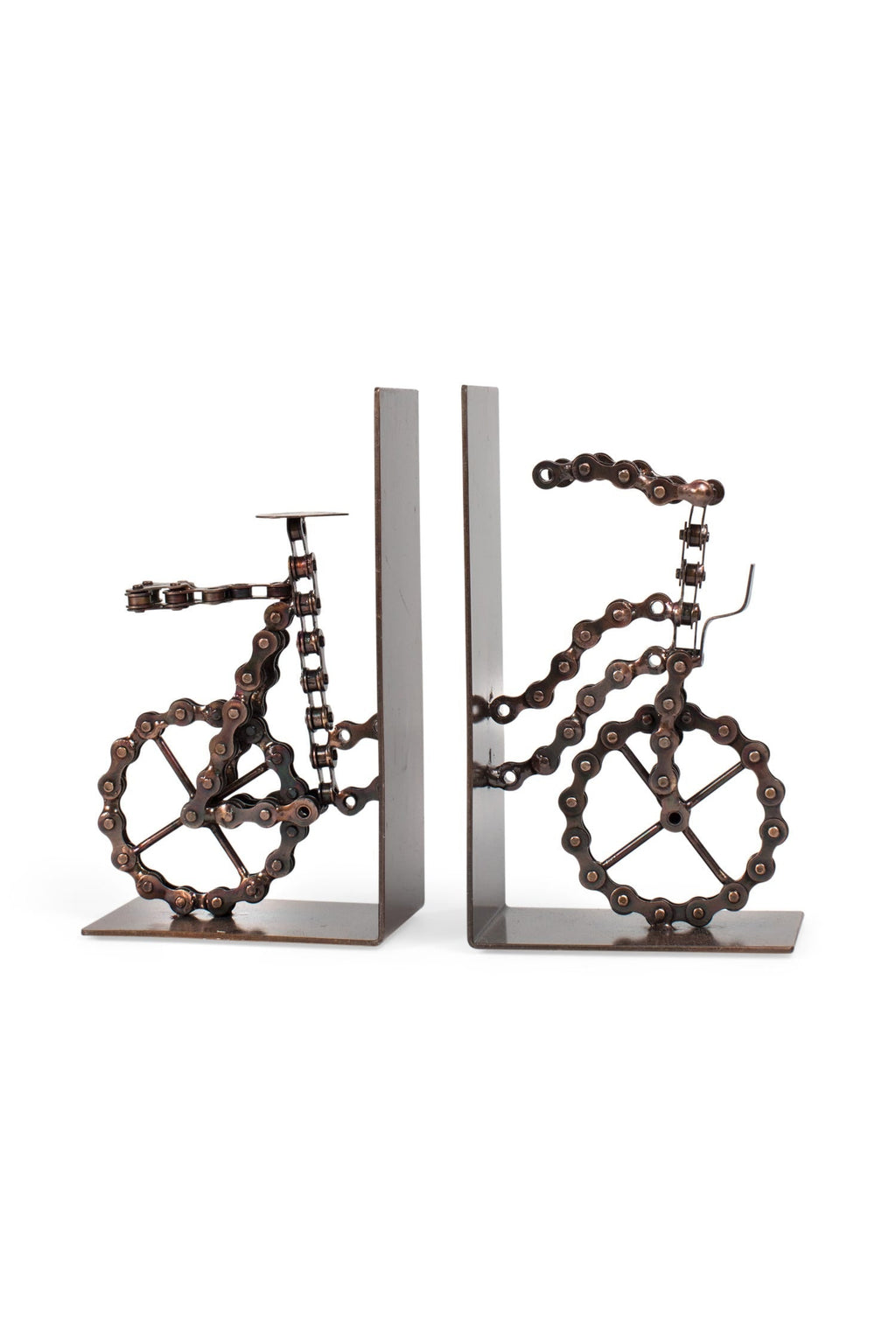 Bookends bicycle bike chains 7H brown
