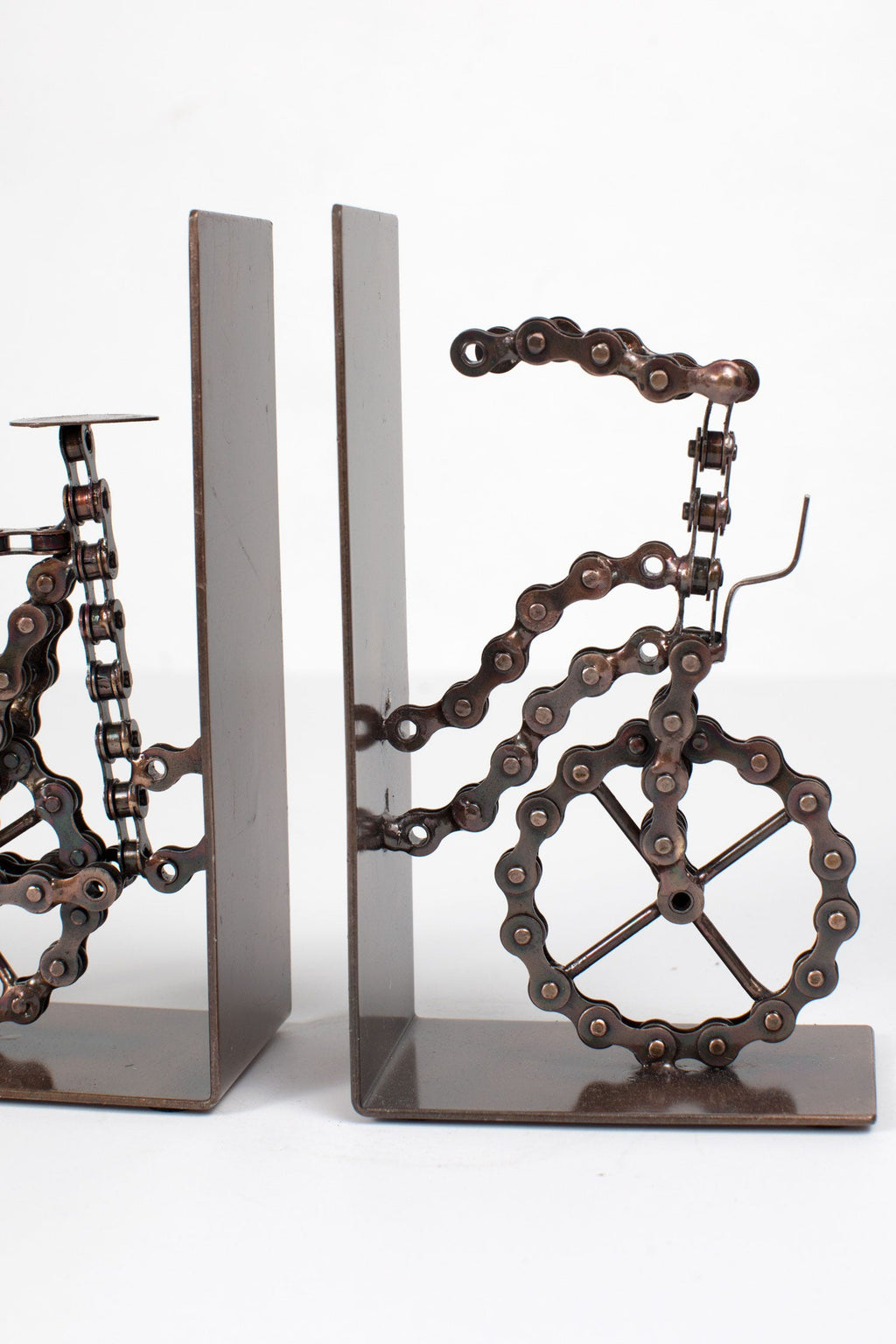 Bookends bicycle bike chains 7H brown