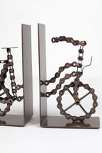 Bookends bicycle bike chains 7H brown