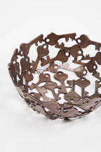 Bowl keys metal 6Dx2.5H copper