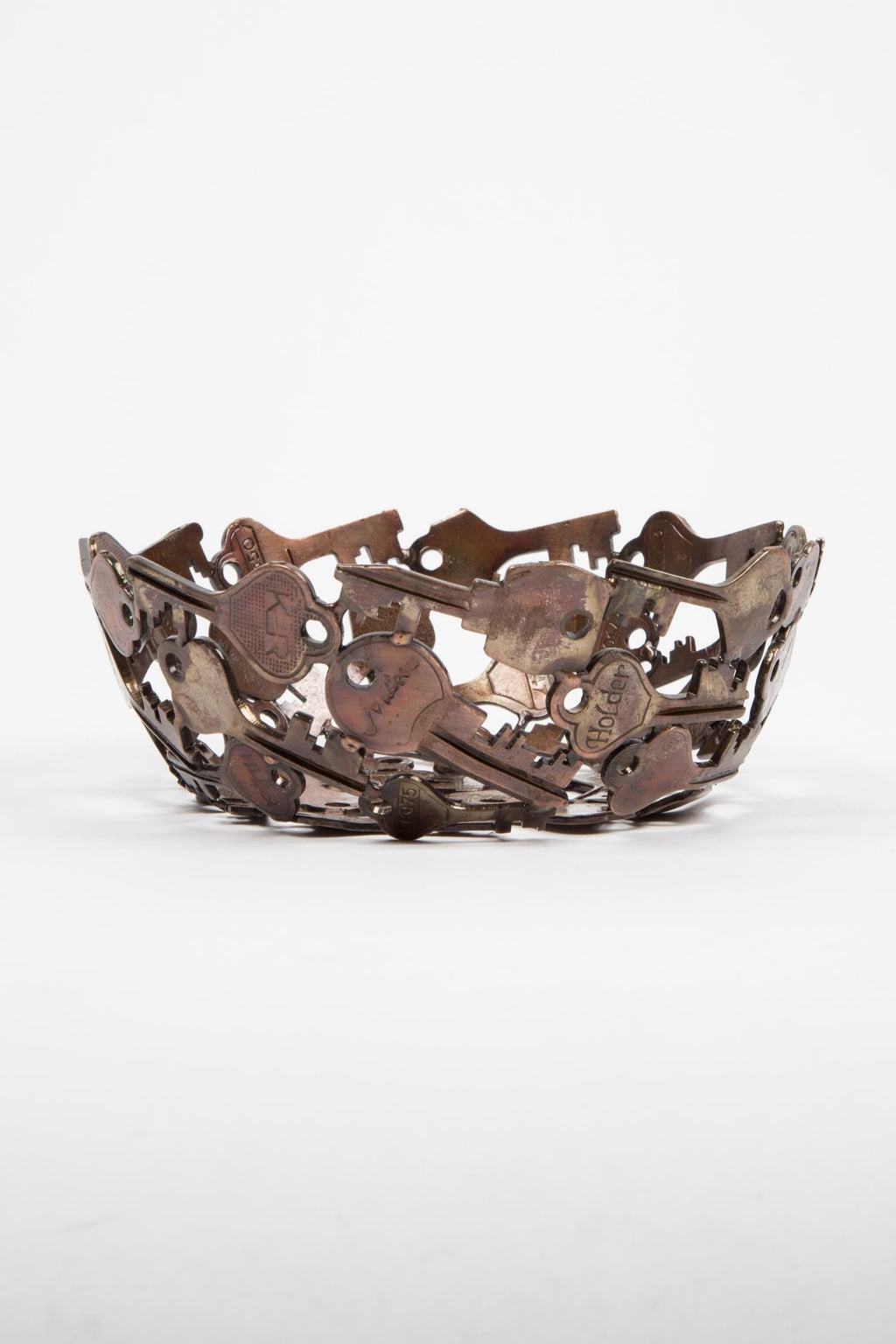 Bowl keys metal 6Dx2.5H copper