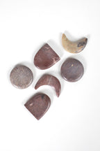 Stones f/face massage set/6 w/bag stone nat