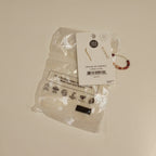 Earrings sm teardrop grounded bone/br 2L browns