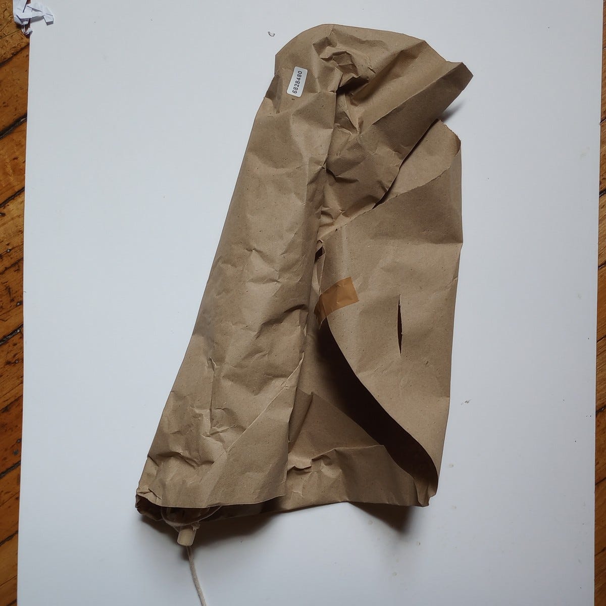 Wall hanging macrame cord/wood 18Wx27 cream