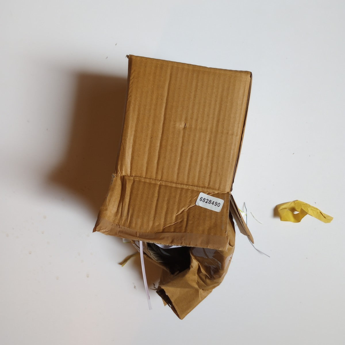 Paperweight hand blown blass 4D blue/green