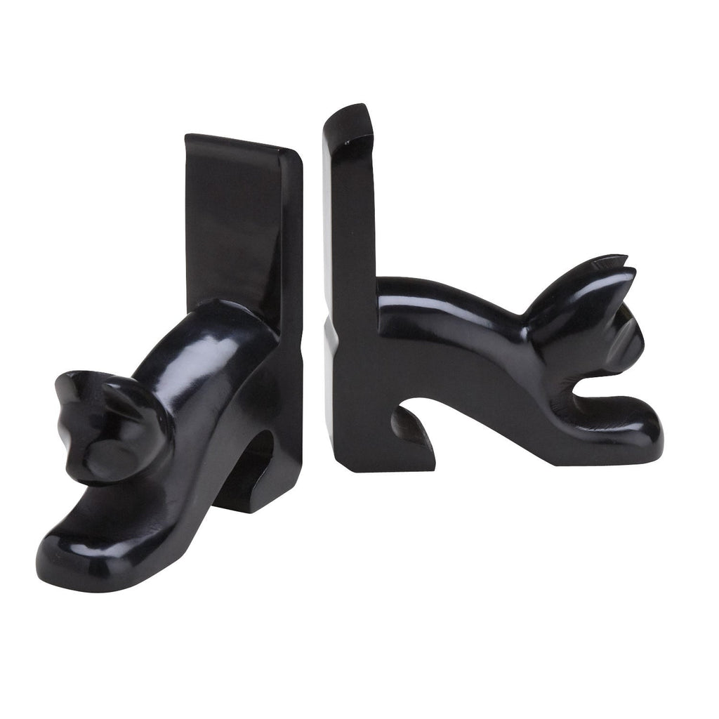 Bookends cats stone 6Lx2x6 black