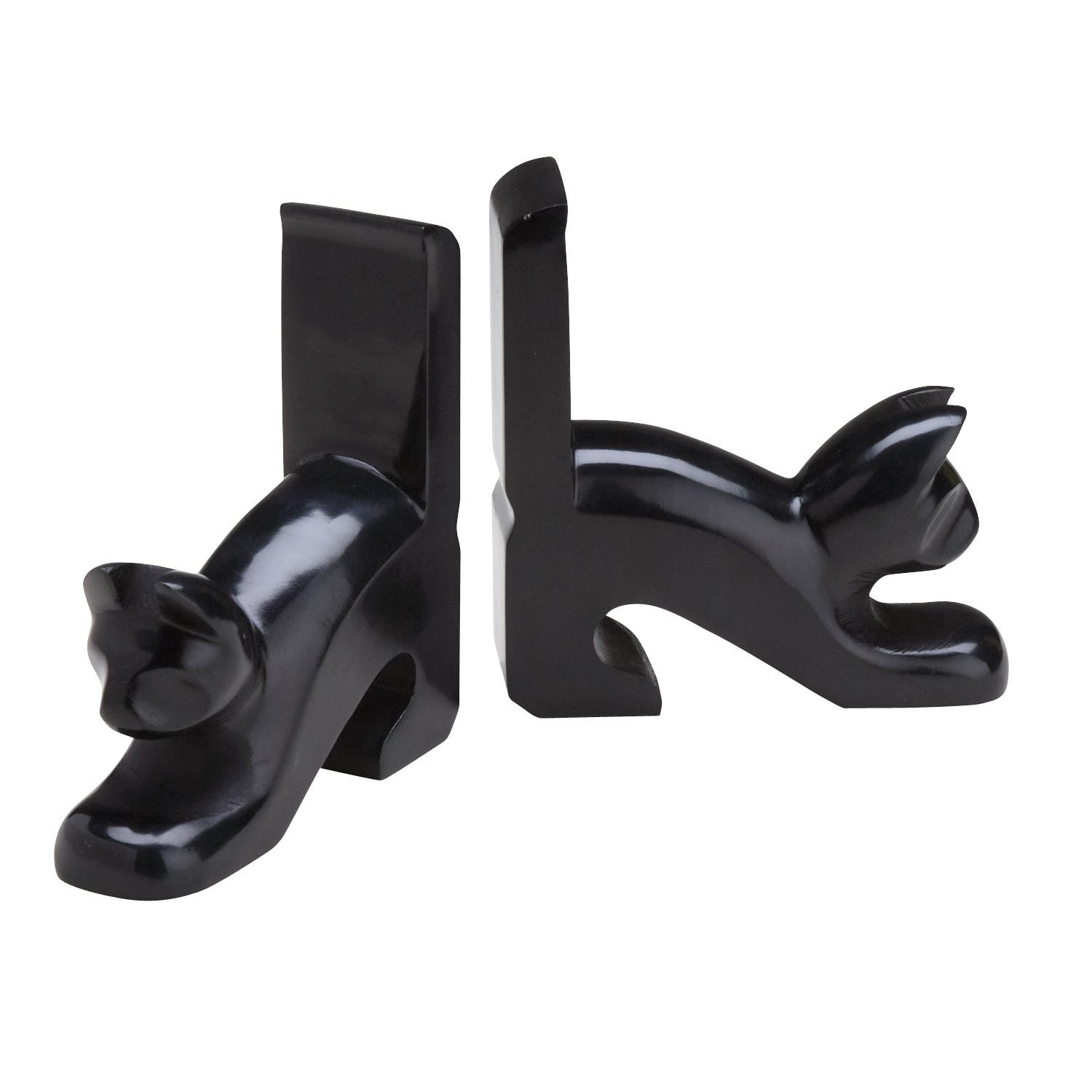 Bookends cats stone 6Lx2x6 black