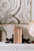 Bookends cats stone 6Lx2x6 black