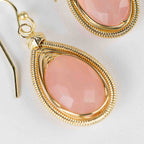 Rose Onyx Drop Earrings - Default Title (6828890)