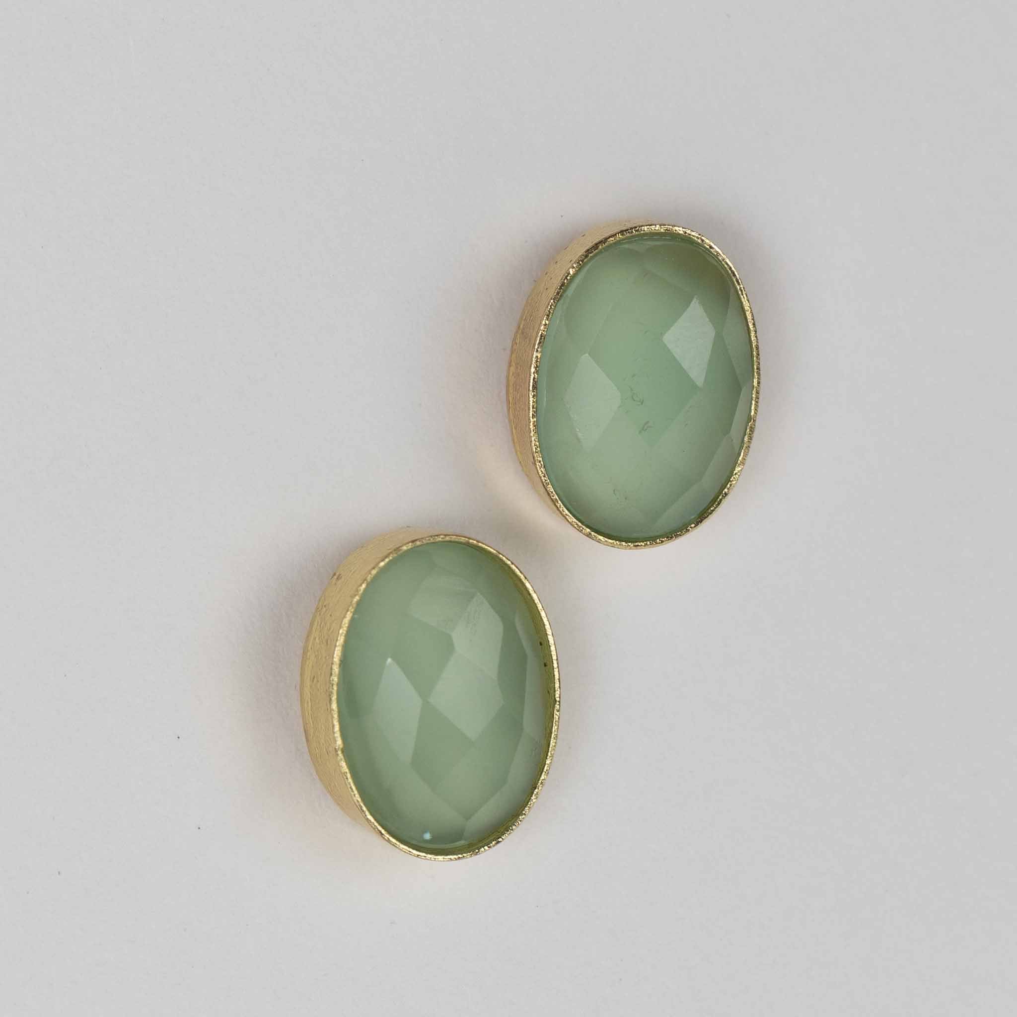 Shanti Green Onyx Stud Earrings - Default Title (6828930)