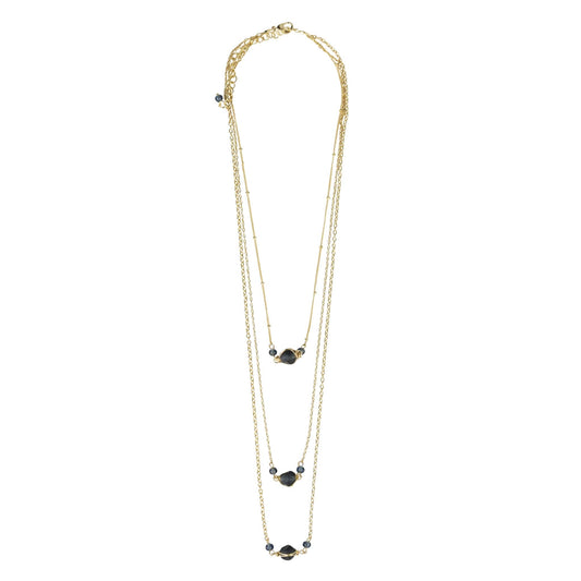 Blue Starry Tiered Necklace - Default Title (6830530)