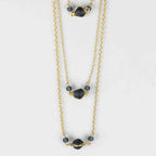 Blue Starry Tiered Necklace - Default Title (6830530)