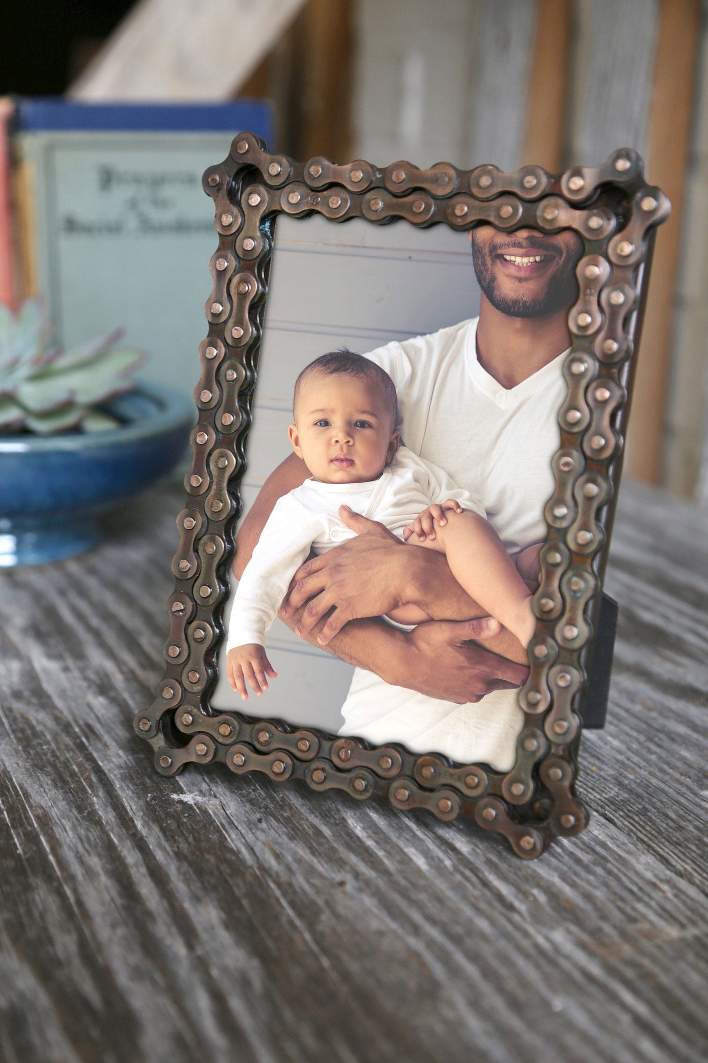 Frame bicycle chain f/4x6 brn