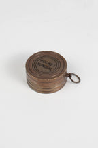 Compass sundial twist top mtl 1.75Dx1 antiqued br