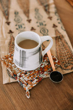 Copper and Silver Coffee Scoop