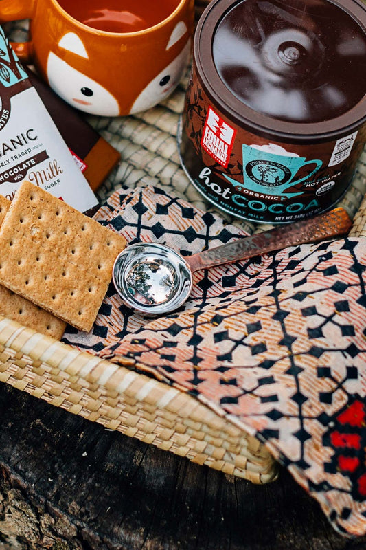 Copper and Silver Coffee Scoop