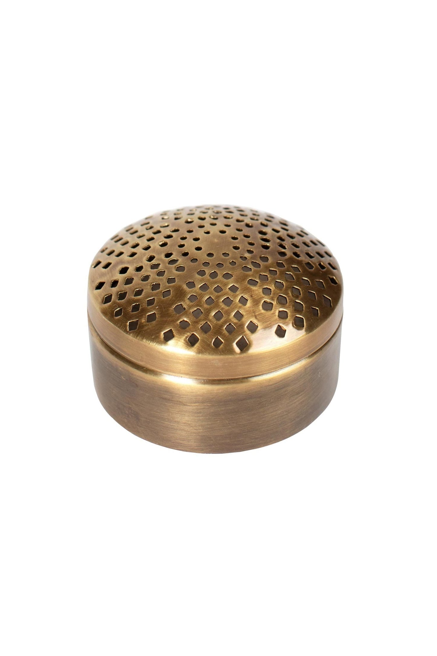 Diffuser f/essential oils w/pads metal 3Dx2H br