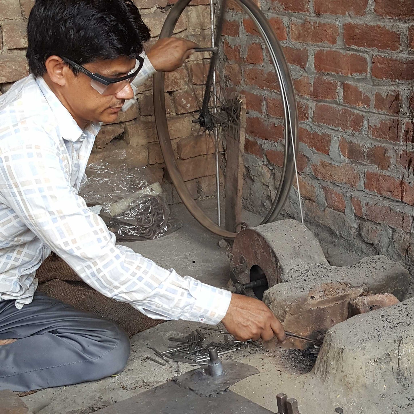 Pizza cutter bike steel/iron 8L